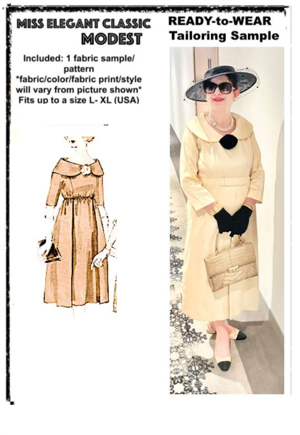 Golden raw silk dress