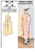 Peach raw silk coatdress