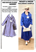 Raw-silk coatdress