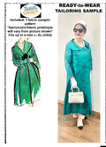 Bright green coatdress