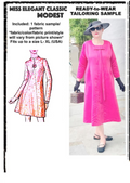 Fuschia stiff satin dress