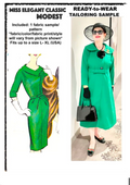 Green crepe coat dress