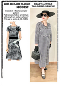 Houndstooth coat-dress