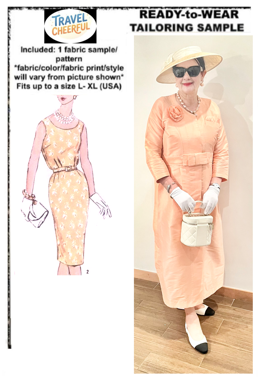 Bright Pink-Peach pleated coatdress